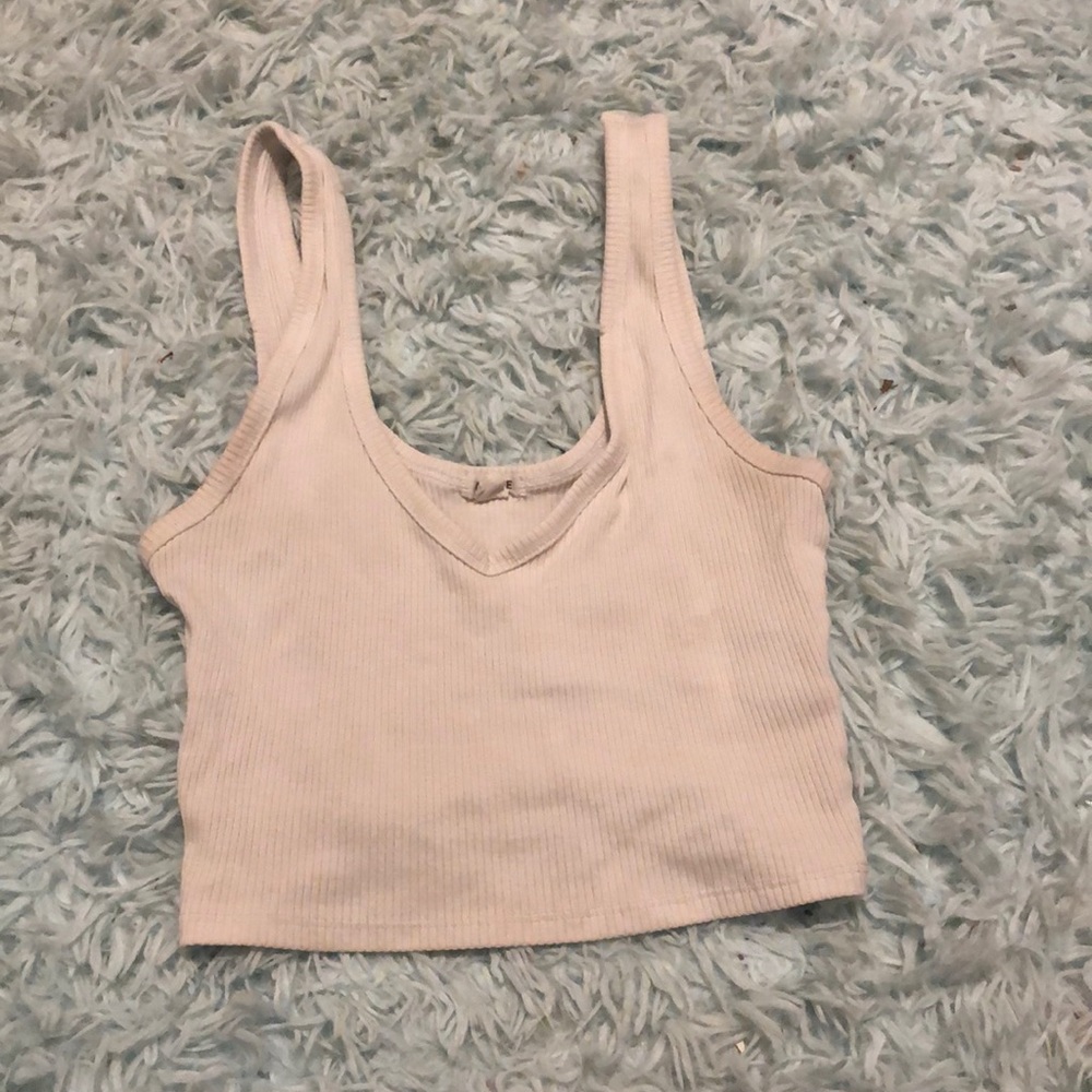 white crop top garage